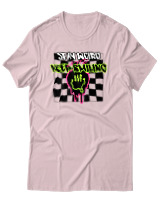 T-Shirt Αντρικό - Stay Weird Keep Smiling - Color Thumbnail Απαλό Ροζ