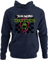 Φούτερ με κουκούλα - Stay Weird Keep Smiling - Color Thumbnail Navy Blue
