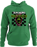 Φούτερ με κουκούλα - Stay Weird Keep Smiling - Color Thumbnail Kelly Green