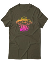 T-Shirt Αντρικό - Stay Weird - Color Thumbnail Χακί