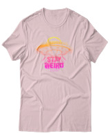 T-Shirt Αντρικό - Stay Weird - Color Thumbnail Απαλό Ροζ