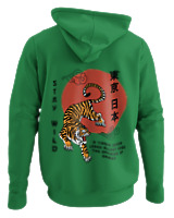 Φούτερ με κουκούλα - Stay Wild - Color Thumbnail Kelly Green