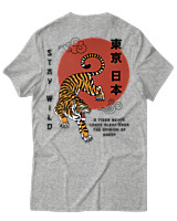 T-Shirt Αντρικό - Stay Wild - Color Thumbnail Γκρι Μελανζέ