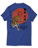 T-Shirt Αντρικό - Stay Wild - Color Thumbnail Μπλε Ρουά