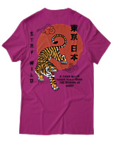 T-Shirt Αντρικό - Stay Wild - Color Thumbnail Φουξια