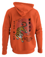 Φούτερ με κουκούλα - Stay Wild - Color Thumbnail Orange