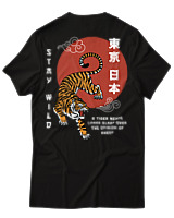 T-Shirt Αντρικό - Stay Wild - Color Thumbnail Μαύρο