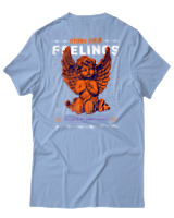 T-Shirt Αντρικό - Stone Cold Feelings - Color Thumbnail Γαλάζιο