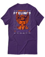 T-Shirt Αντρικό - Stone Cold Feelings - Color Thumbnail Σκούρο Μωβ