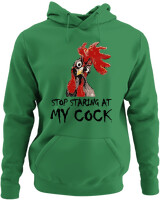 Φούτερ με κουκούλα - Stop Staring At My Cock - Color Thumbnail Kelly Green