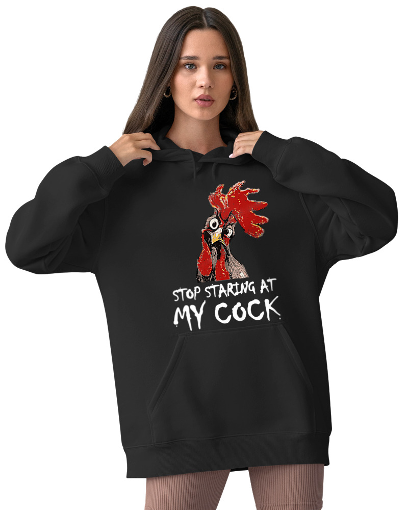 Φούτερ με κουκούλα - Stop Staring At My Cock - Image 2