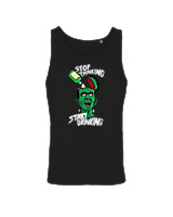 Αμάνικο Μπλουζάκι Αντρικό - Stop Thinking Start Drinking - Color Thumbnail Μαύρο