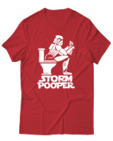 T-Shirt Αντρικό - Storm Pooper - Color Thumbnail Κόκκινο