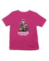 T-Shirt  - Stranger Things Heroes - Color Thumbnail Φουξια