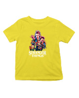 T-Shirt  - Stranger Things Heroes - Color Thumbnail Κίτρινο