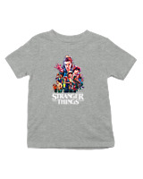 T-Shirt  - Stranger Things Heroes - Color Thumbnail Γκρι Μελανζέ