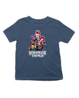 T-Shirt  - Stranger Things Heroes - Color Thumbnail Σκούρο Μπλε