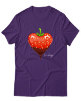 T-Shirt Αντρικό - Strawberry - Color Thumbnail Σκούρο Μωβ