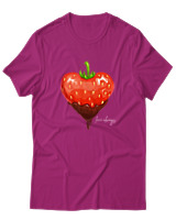 T-Shirt Αντρικό - Strawberry - Color Thumbnail Φουξια