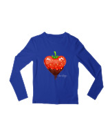 Μακρυμάνικο Μακό Παιδικό - Strawberry - Color Thumbnail Μπλε Ρουά