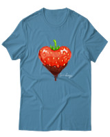 T-Shirt  Γυναικείο - Strawberry - Color Thumbnail Τυρκουάζ