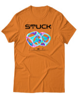 T-Shirt Αντρικό - Stuck - Color Thumbnail Πορτοκαλί