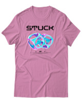T-Shirt Αντρικό - Stuck - Color Thumbnail Ροζ