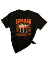 T-Shirt Woman Fashion Γυναικείο - Summer Babe - Color Thumbnail BLACK
