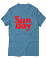 T-Shirt Unisex - Sunday - Color Thumbnail Τιρκουάζ