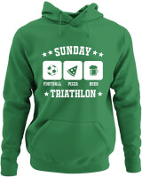 Φούτερ με κουκούλα - Sunday Triathlon - Color Thumbnail Kelly Green