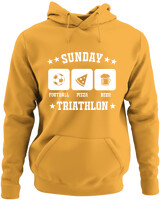 Φούτερ με κουκούλα - Sunday Triathlon - Color Thumbnail Κίτρινο Χρυσό