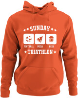 Φούτερ με κουκούλα - Sunday Triathlon - Color Thumbnail Orange