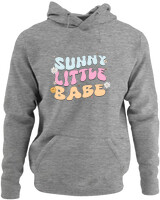 Φούτερ με κουκούλα - Sunny Little Babe - Color Thumbnail Γκρι Μελανζέ