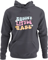 Φούτερ με κουκούλα - Sunny Little Babe - Color Thumbnail Ανθρακί