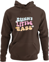 Φούτερ με κουκούλα - Sunny Little Babe - Color Thumbnail Καφέ