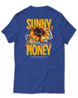 T-Shirt Αντρικό - Sunny Money - Color Thumbnail Μπλε Ρουά