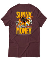 T-Shirt Αντρικό - Sunny Money - Color Thumbnail Μπορντό
