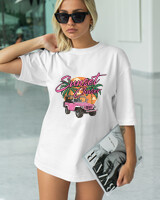 T-Shirt Classic - Sunshet Chaser - Color Thumbnail WHITE