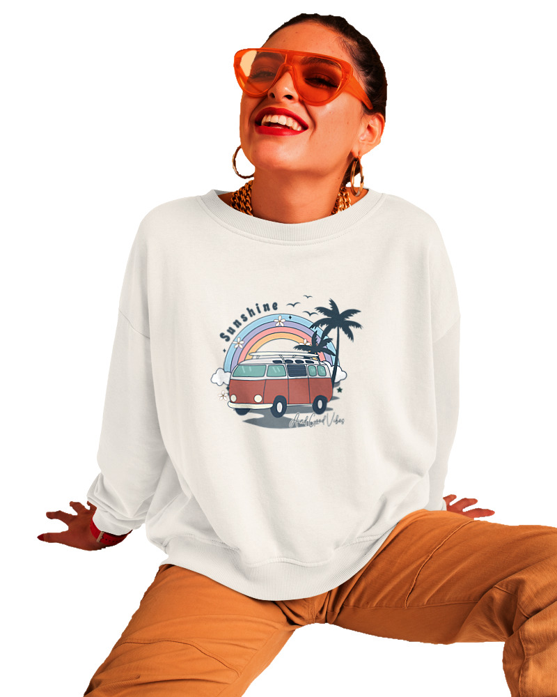 Φούτερ χωρίς κουκούλα - Sunshine And Good Vibes - Image 1