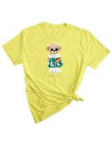 T-Shirt Woman Fashion Γυναικείο - Sunshine Day - Color Thumbnail LIGHT YELLOW