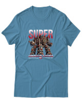 T-Shirt Αντρικό - Super Colossal Castle - Color Thumbnail Τιρκουάζ