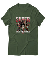 T-Shirt Αντρικό - Super Colossal Castle - Color Thumbnail Κυπαρισσί