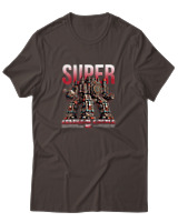 T-Shirt Αντρικό - Super Colossal Castle - Color Thumbnail Καφέ