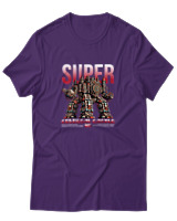 T-Shirt Αντρικό - Super Colossal Castle - Color Thumbnail Σκούρο Μωβ