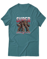 T-Shirt Αντρικό - Super Colossal Castle - Color Thumbnail Μπλε Πράσινο