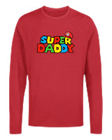 Μακρυμάνικο Μακό Αντρικό - Super Daddy - Color Thumbnail Κόκκινο