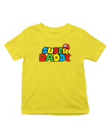 T-Shirt  Παιδικό - Super Daddy - Color Thumbnail Κίτρινο