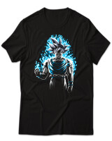 T-Shirt Unisex - Super Saiyan Blue Power - Color Thumbnail Μαύρο