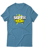 T-Shirt Αντρικό - Super Star - Color Thumbnail Τιρκουάζ