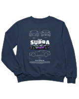 Φούτερ χωρίς κουκούλα Παιδικό - Supra A90 - Color Thumbnail Σκούρο Μπλε